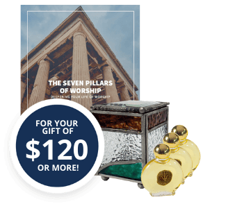 Seven Pillars of Worship Booklet and Anointing Oil Box