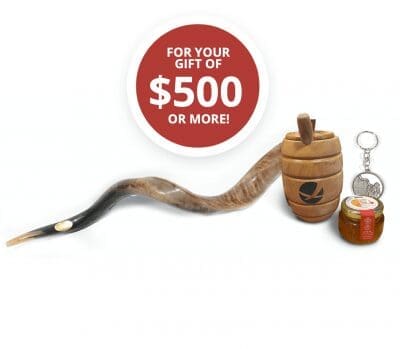 Keychain, Honey Pot, Jar of Honey, and Shofar
