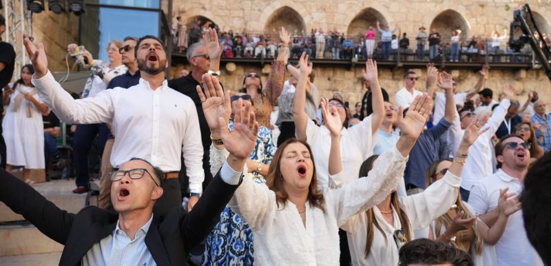 worshiping together in Jerusalem at Awake Jerusalem
